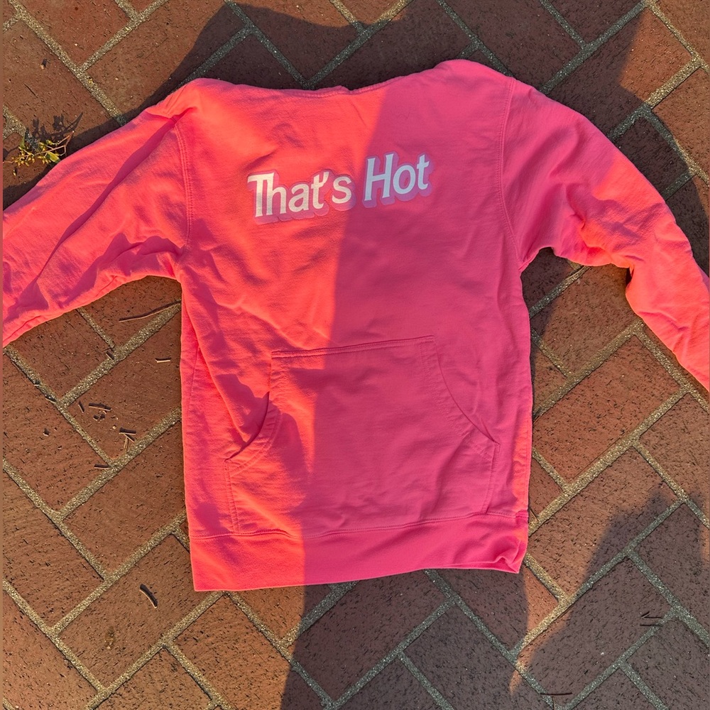 PINK HOODIE, Paris Hilton “That’s Hot” hoodie. Size Small